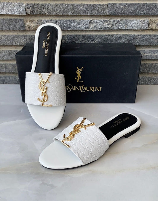 YSL SLIDES (WHITE)